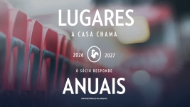 LUGARES ANUAIS PARA A ÉPOCA 2026/2027 JÁ DISPONÍVEIS